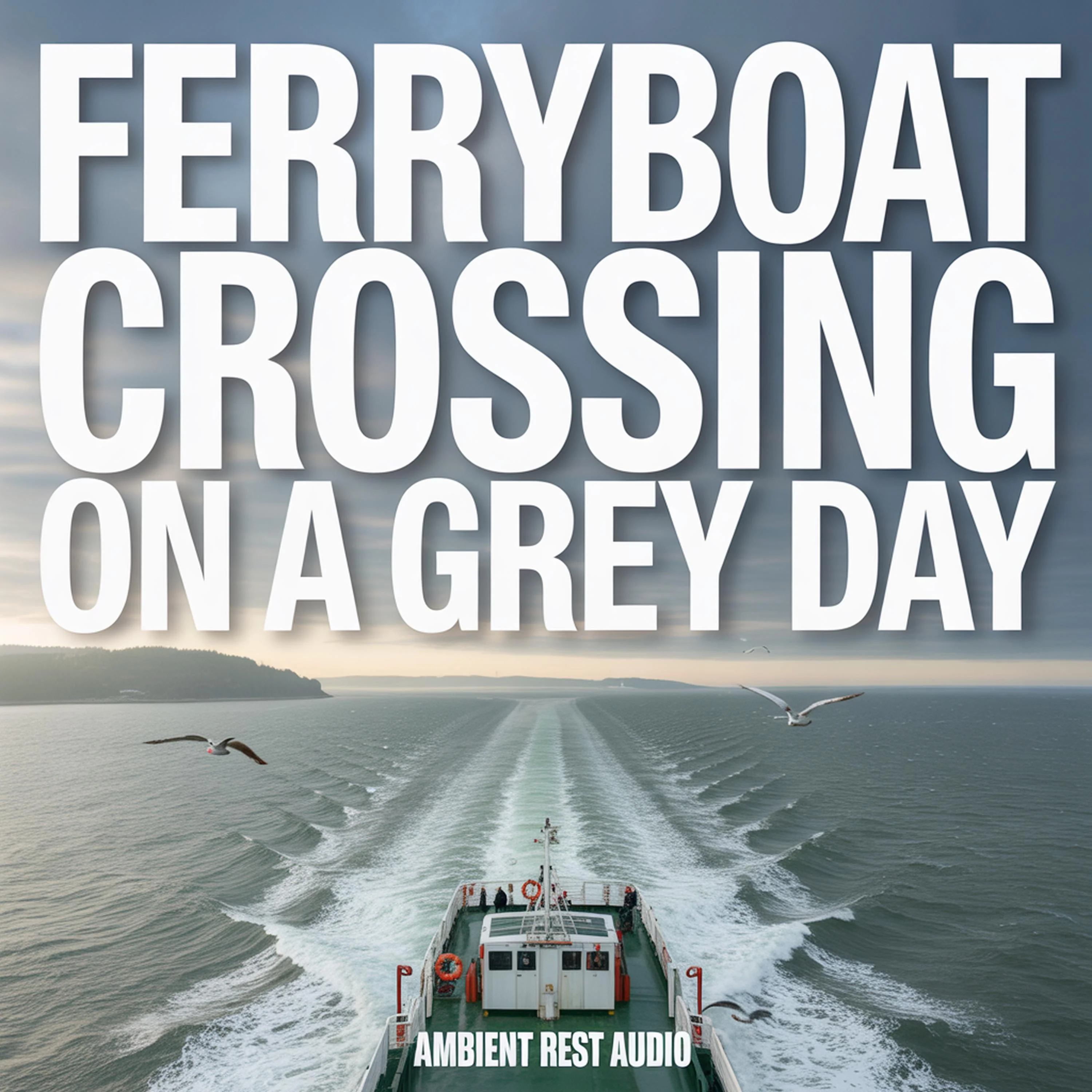 Ferryboat Crossing on a Grey Day