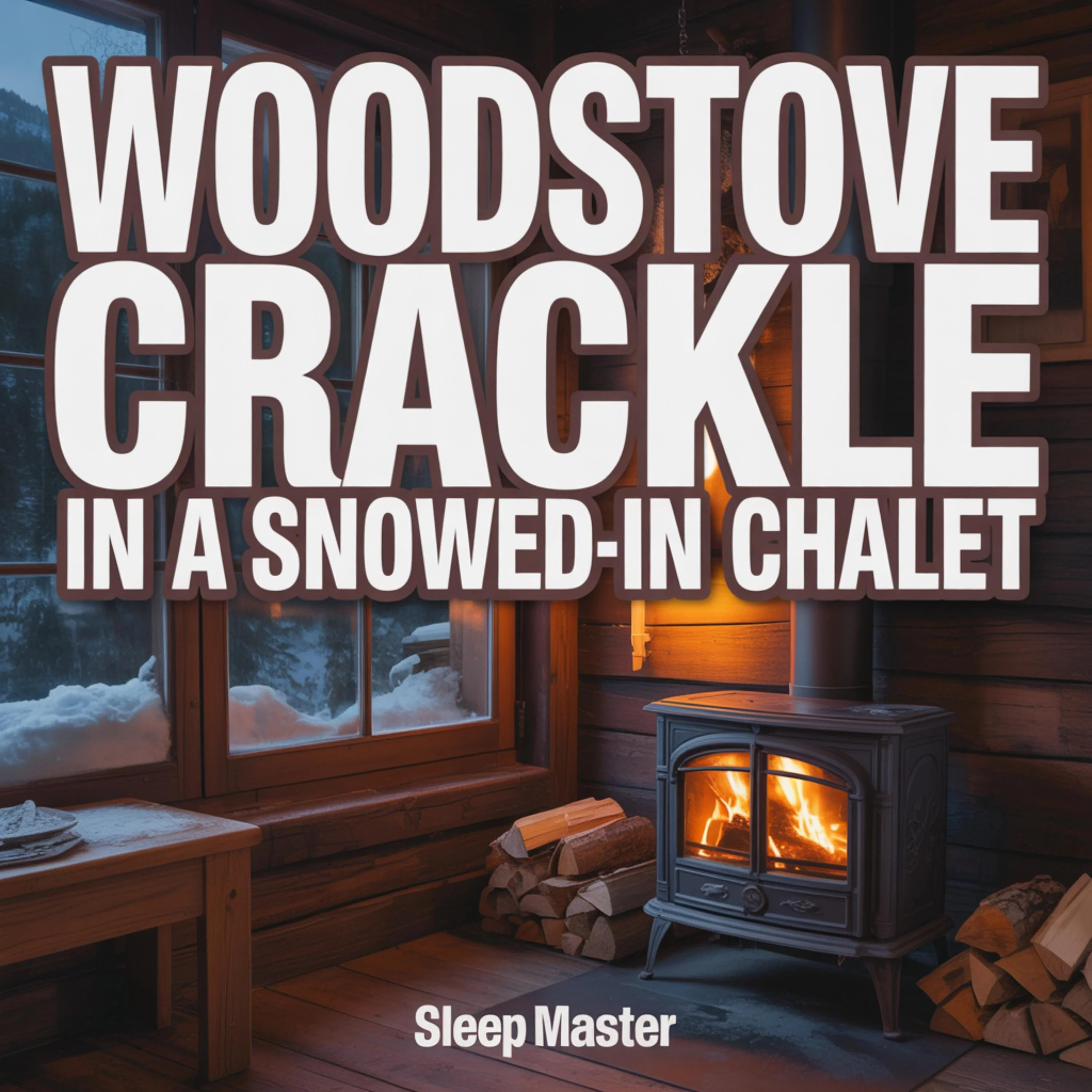 Woodstove Crackle in a Snowed-In Chalet