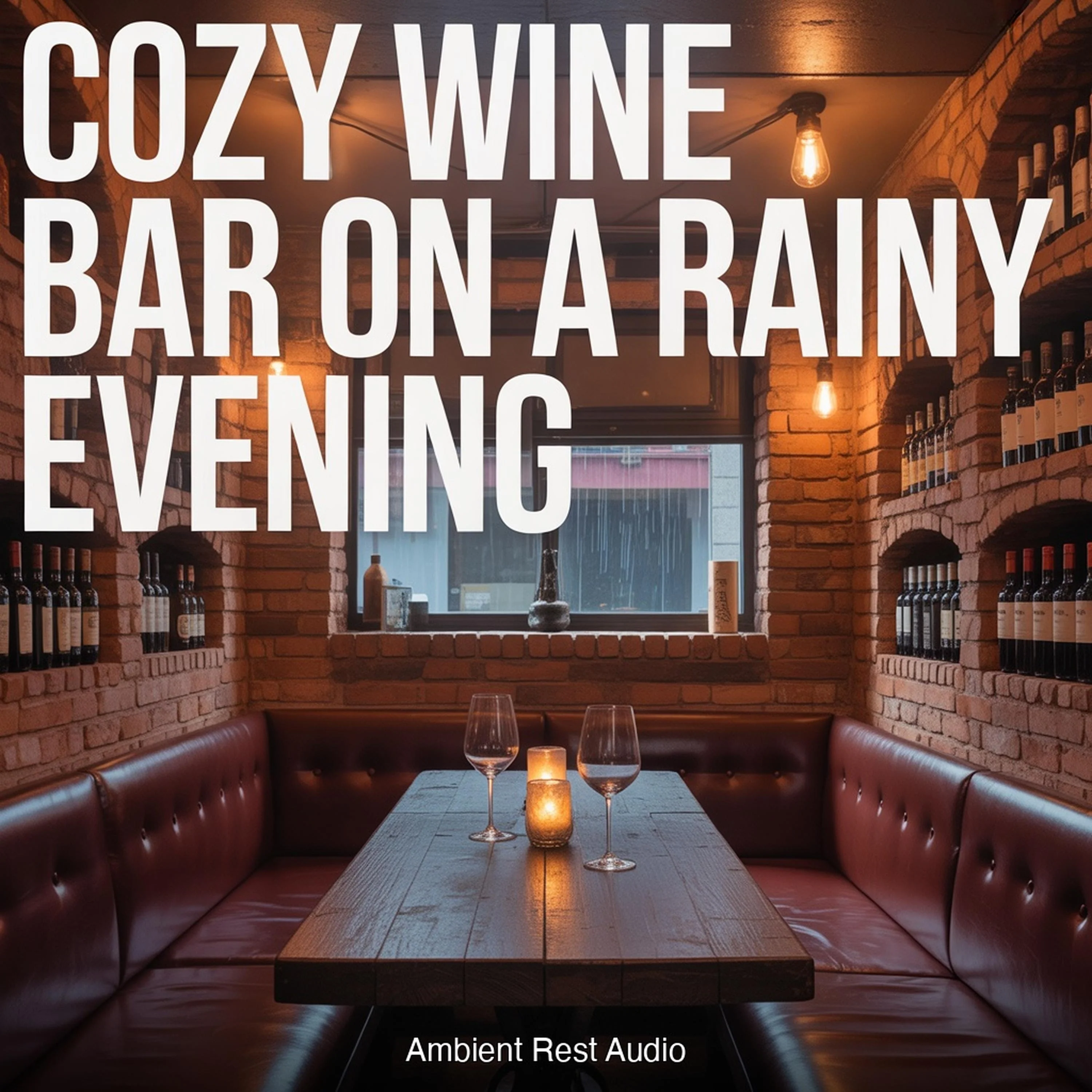 Cozy Wine Bar on a Rainy Evening