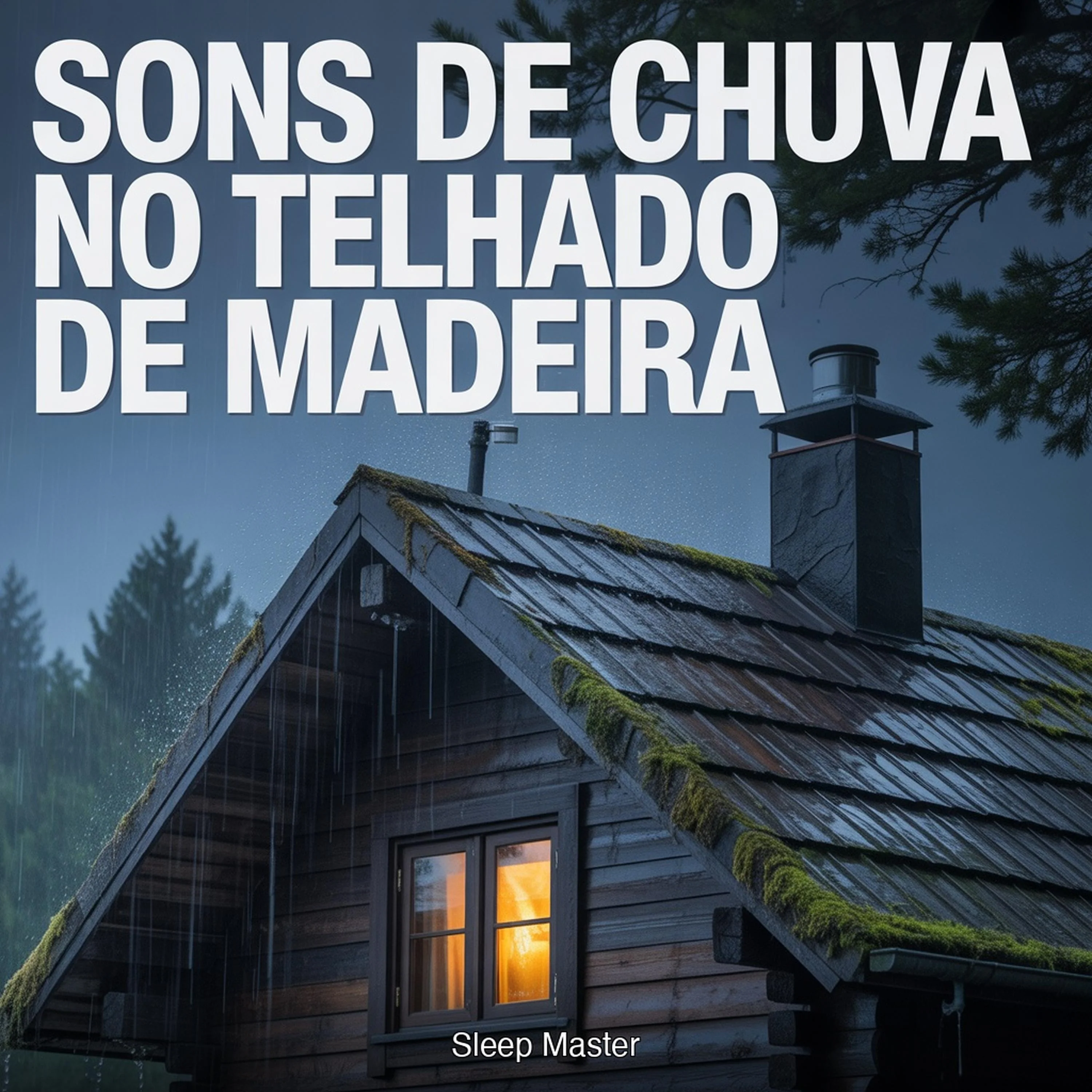 Sons de Chuva no Telhado de Madeira