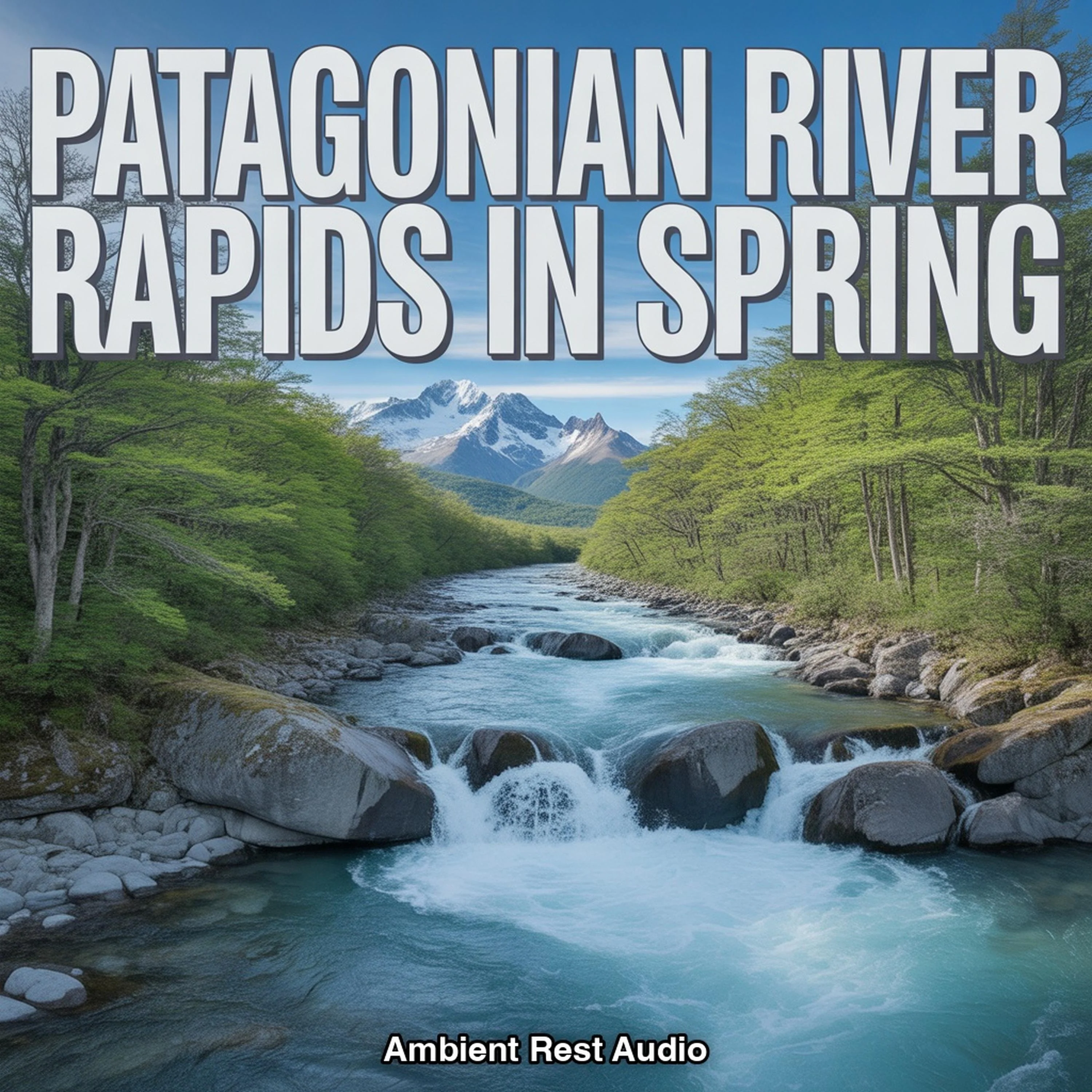 Patagonian River Rapids in Spring