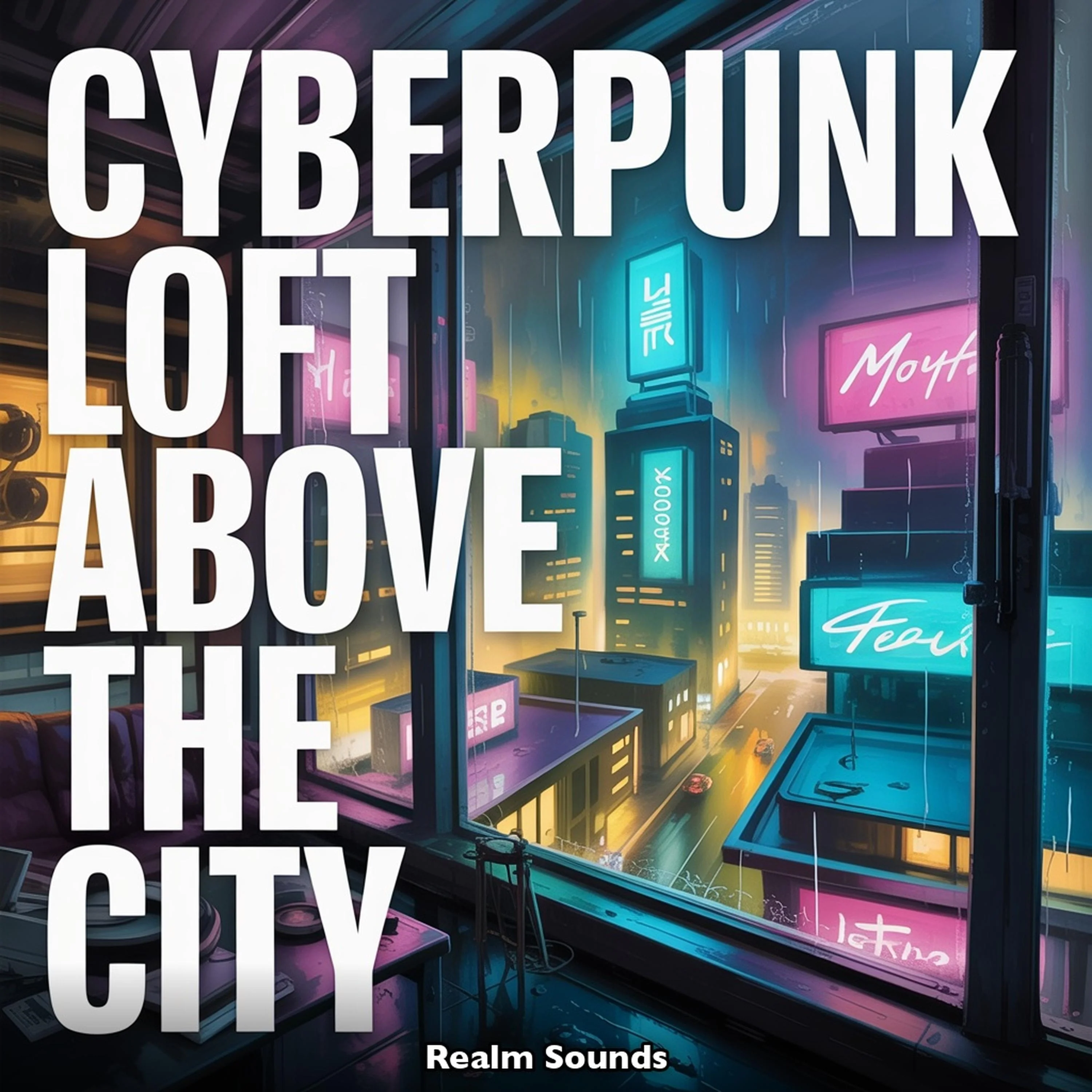 Cyberpunk Loft Above the City
