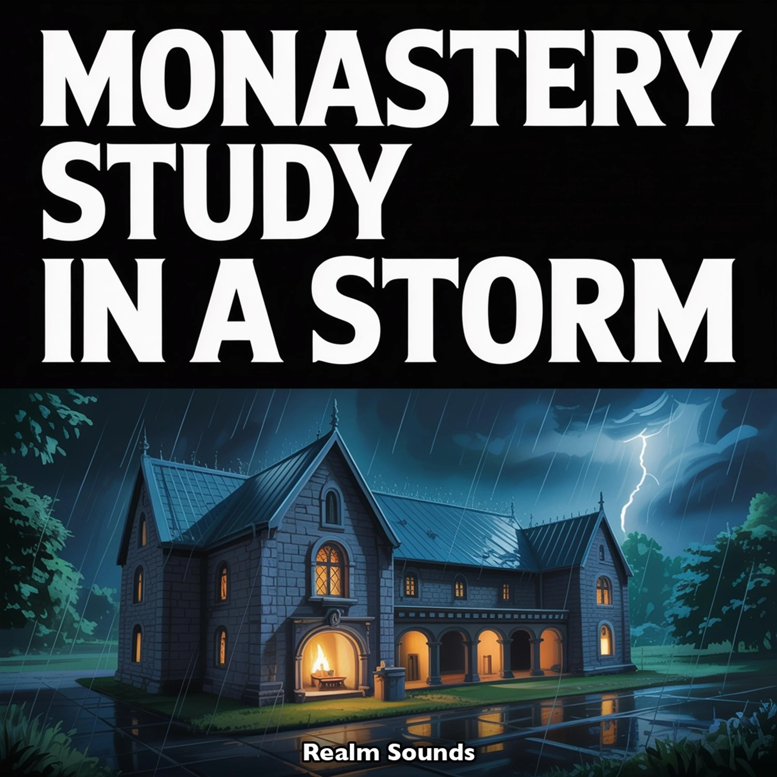 Monastery Study in a Storm