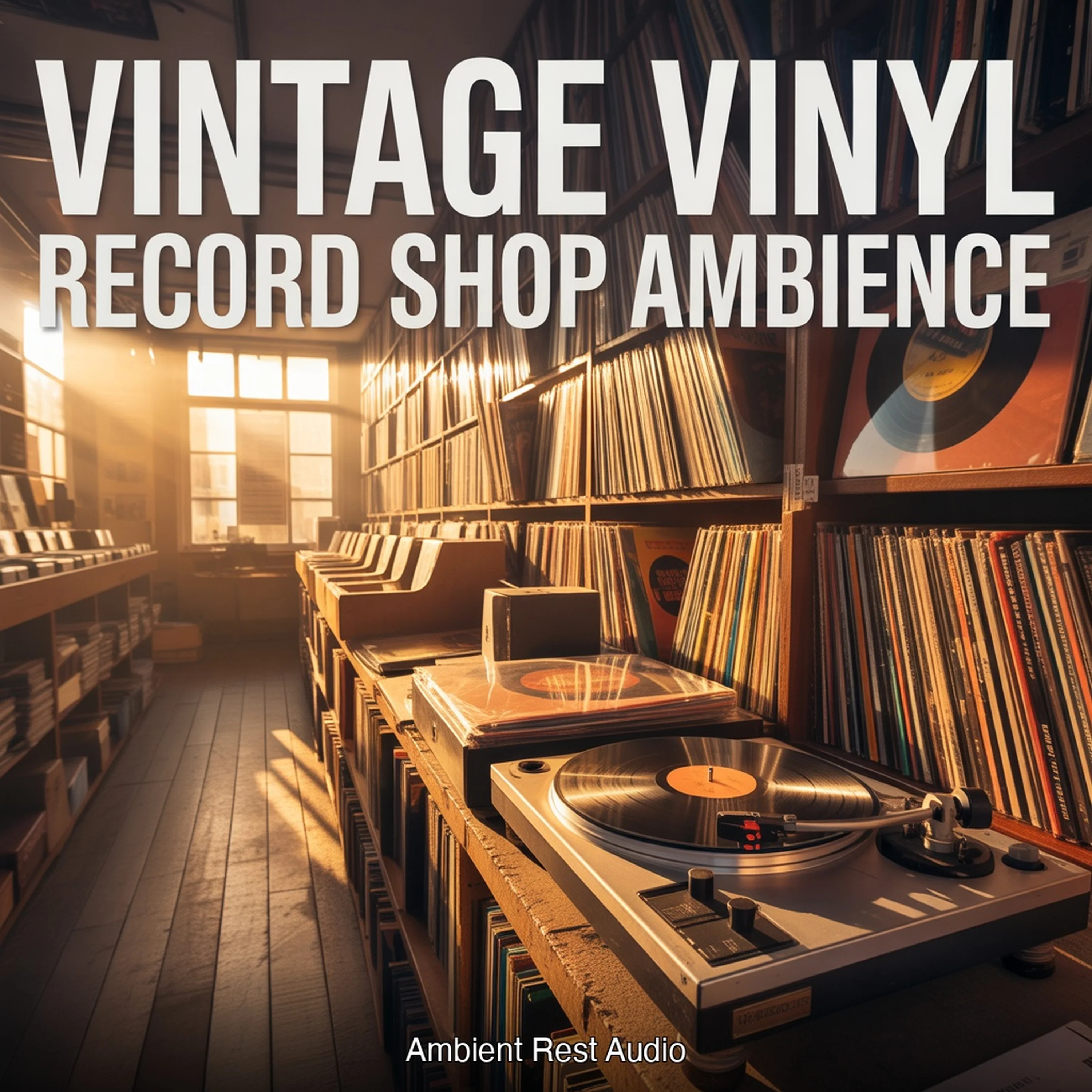 Vintage Vinyl Record Shop Ambience