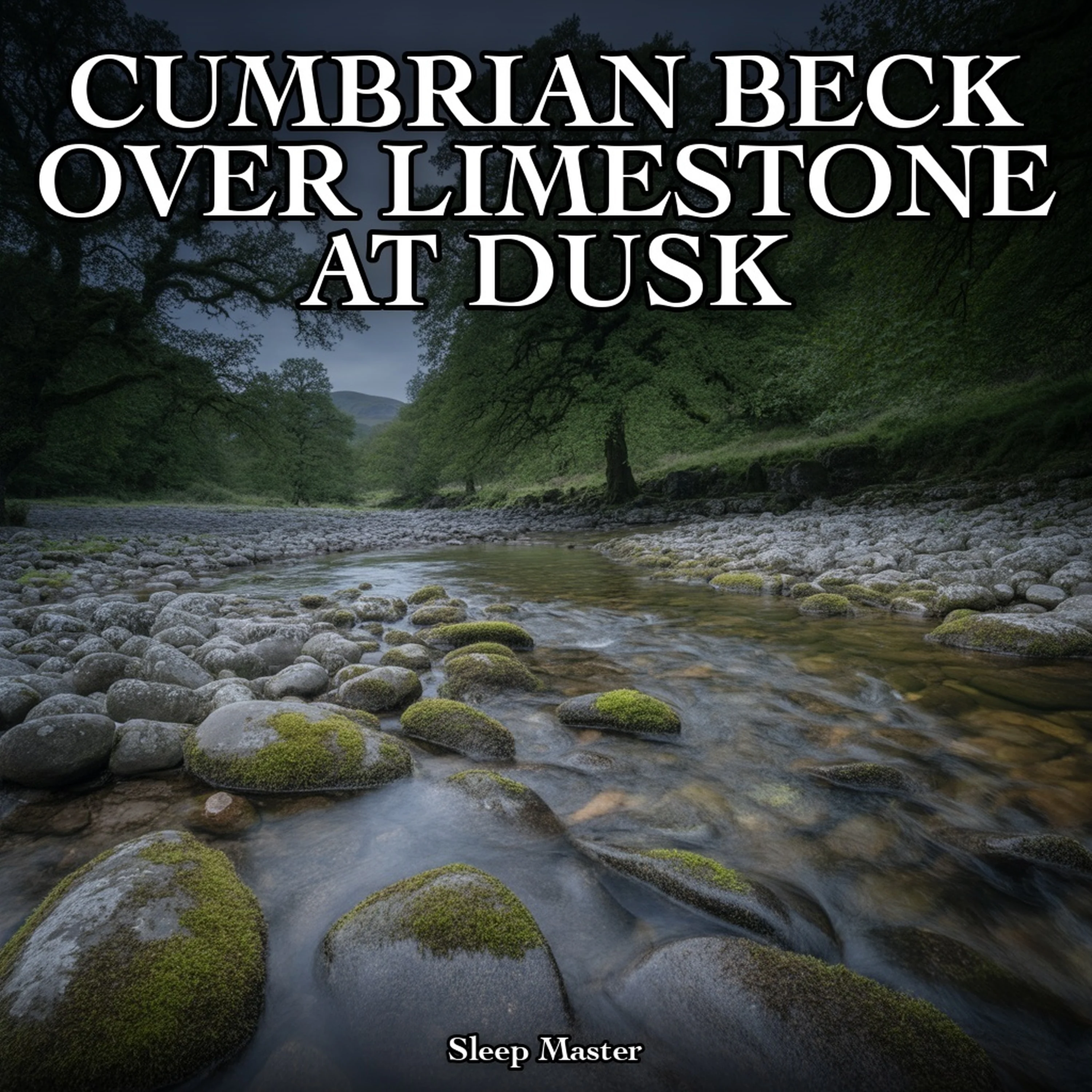 Cumbrian Beck Over Limestone at Dusk