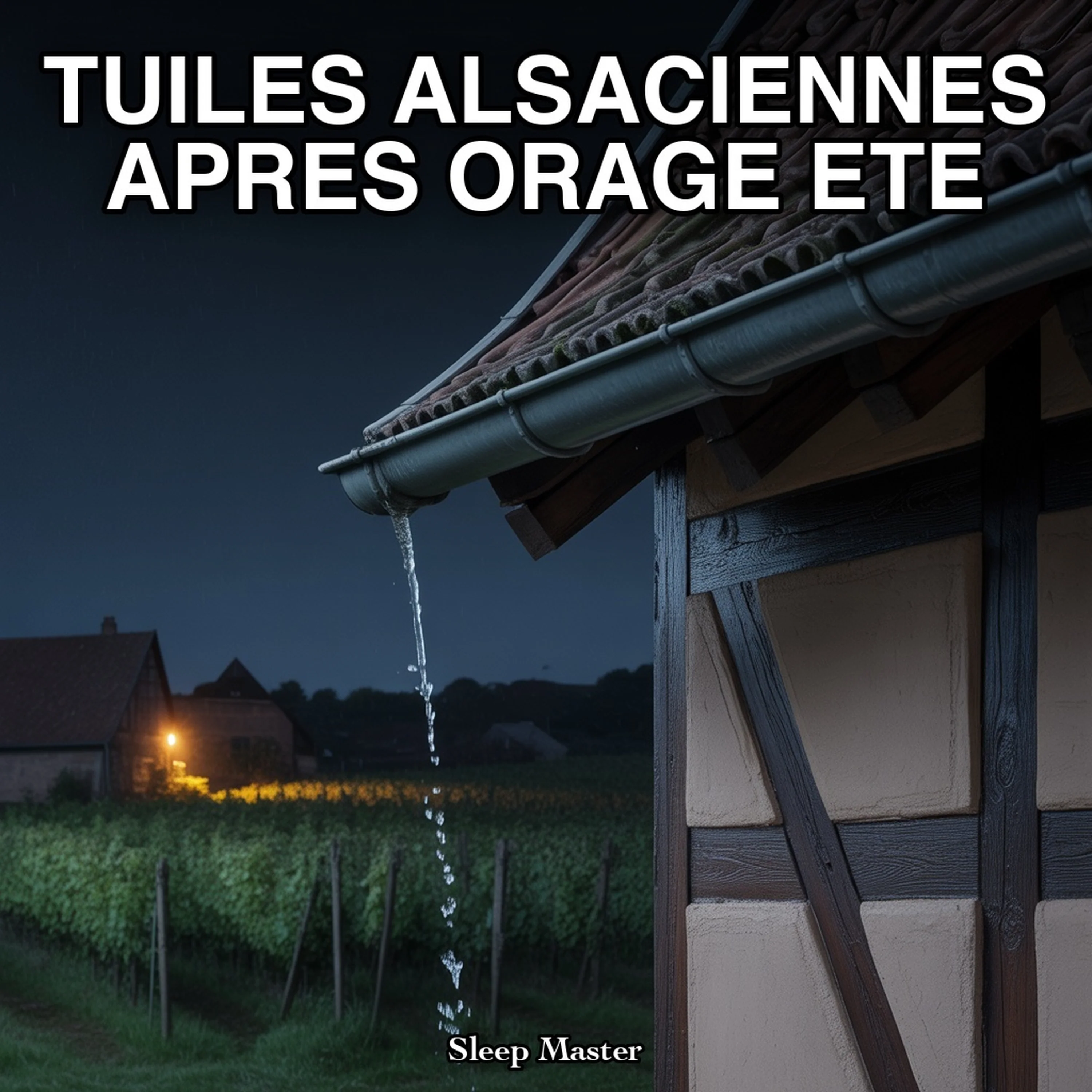 Tuiles Alsaciennes apres Orage Ete